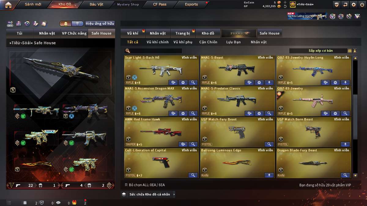 shop acc cf uy tin gia re